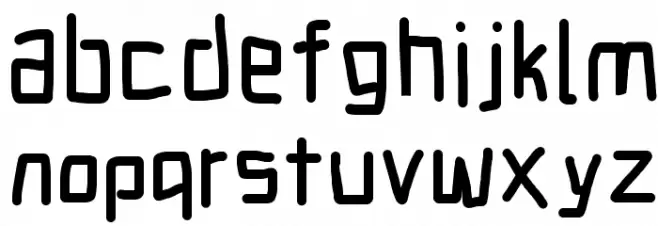 Electronic Black Caratteri MINUSCOLO