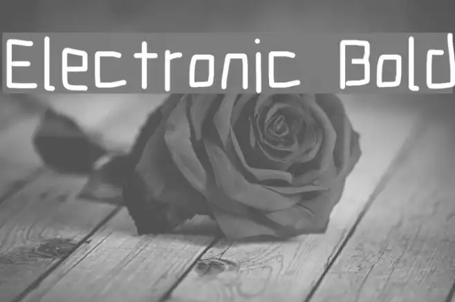Electronic Bold Example 1