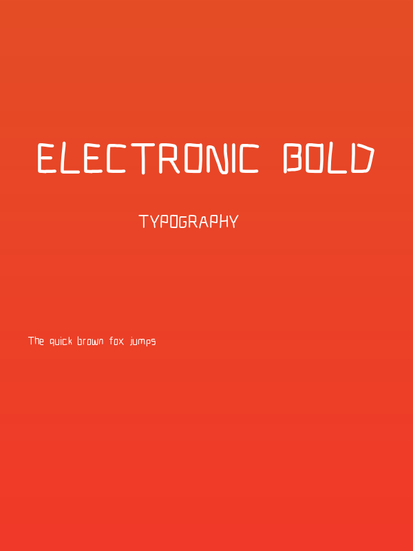 Electronic Bold Poster