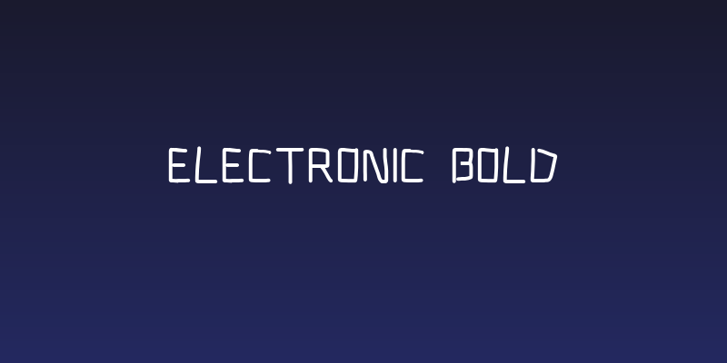 Electronic Bold Social Header