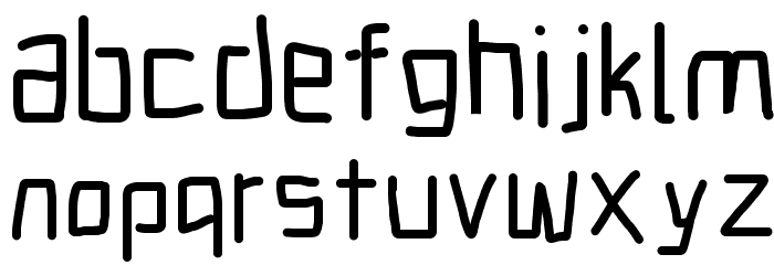 Electronic Bold Font LOWERCASE