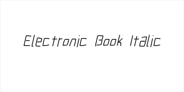 Electronic Book Italic Logo
