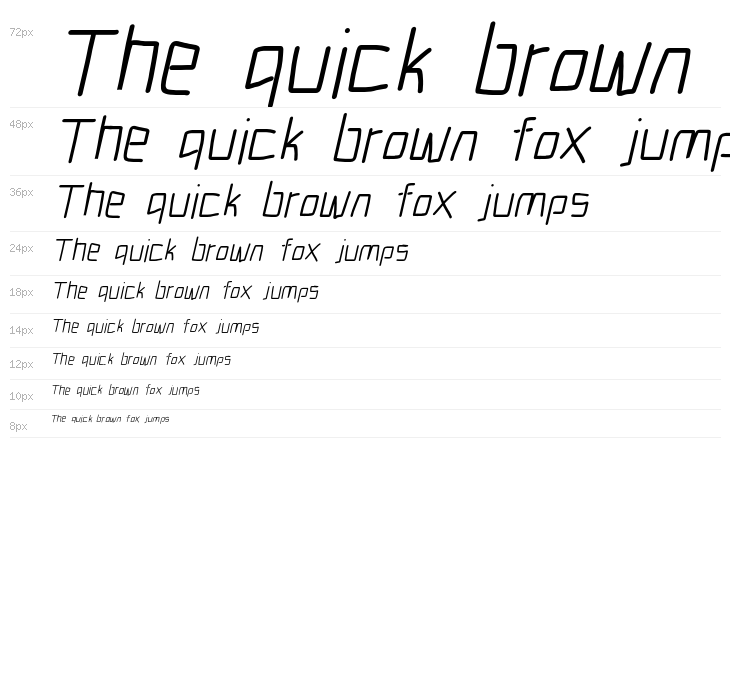 Electronic Book Italic Waterfall