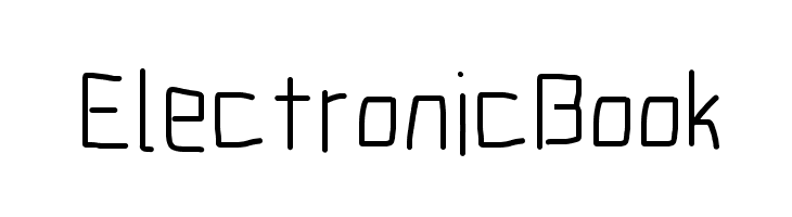 Electronic Book  Frei Schriftart Herunterladen