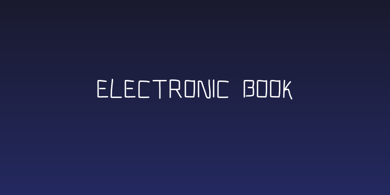 Electronic Book Social Header