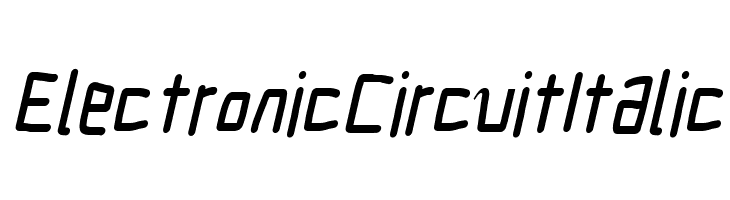 Electronic Circuit Italic  baixar fontes gratis