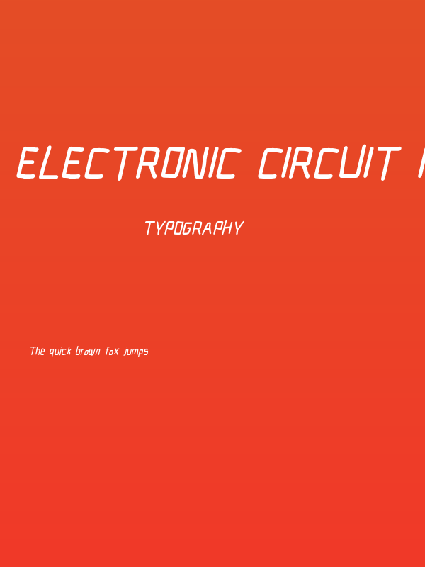 Electronic Circuit Italic Poster