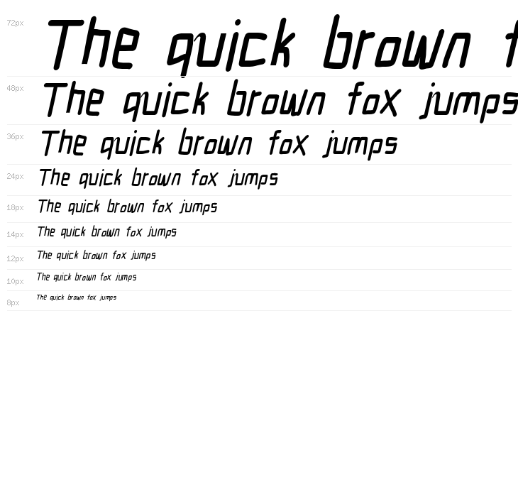 Electronic Circuit Italic Waterfall