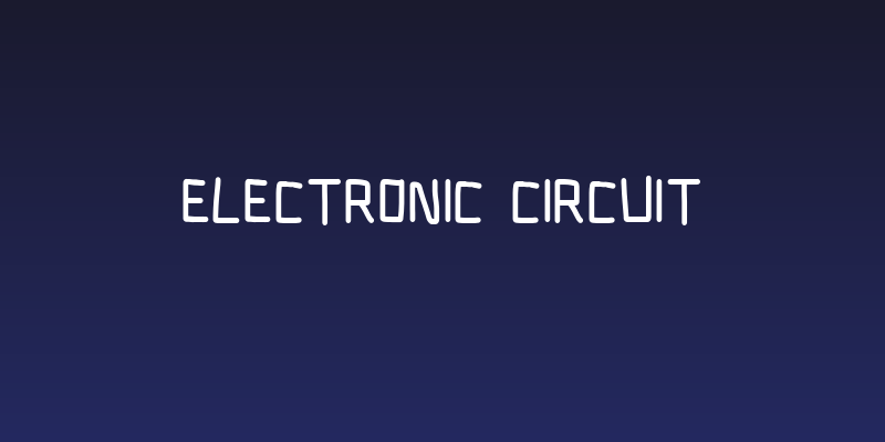 Electronic Circuit Social Header