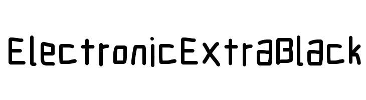 Electronic ExtraBlack  font caratteri gratis