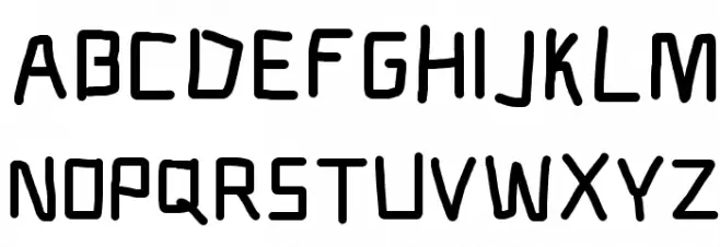 Electronic ExtraBlack Schriftart Groß