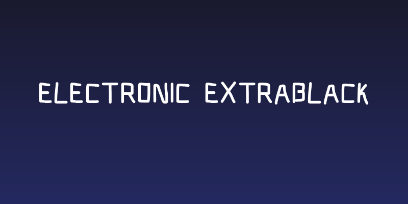Electronic ExtraBlack Social Header