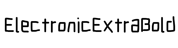 Electronic ExtraBold  नि: शुल्क फ़ॉन्ट्स डाउनलोड