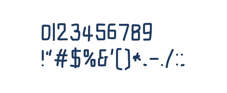 Electronic ExtraBold Other Characters