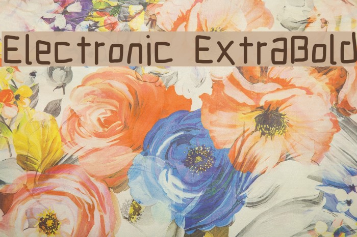 Electronic ExtraBold Example 1