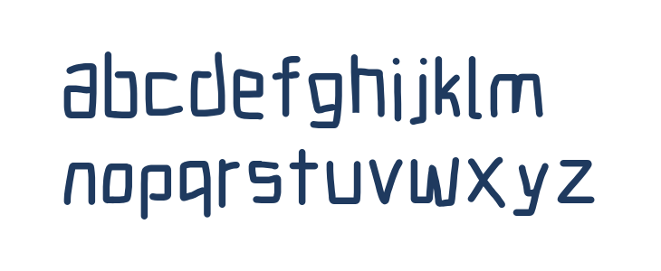 Electronic ExtraBold Lowercase