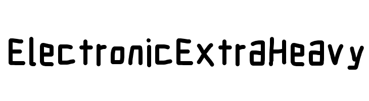 Electronic ExtraHeavy  नि: शुल्क फ़ॉन्ट्स डाउनलोड