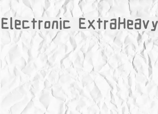 Electronic ExtraHeavy Example 3