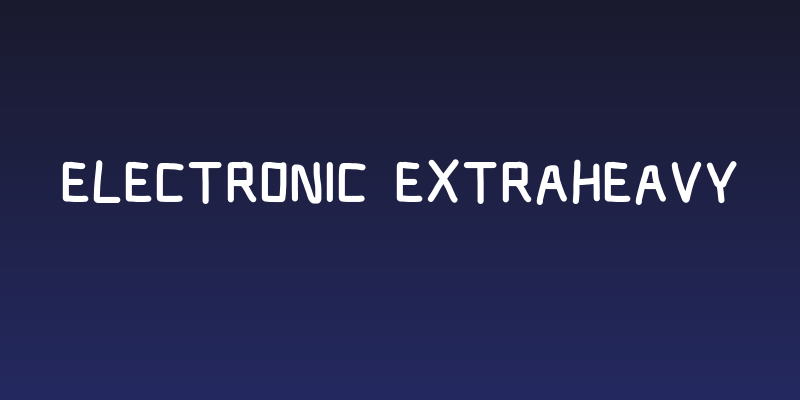 Electronic ExtraHeavy Social Header