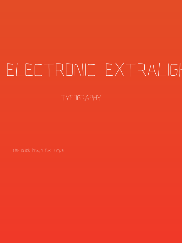 Electronic ExtraLight Poster