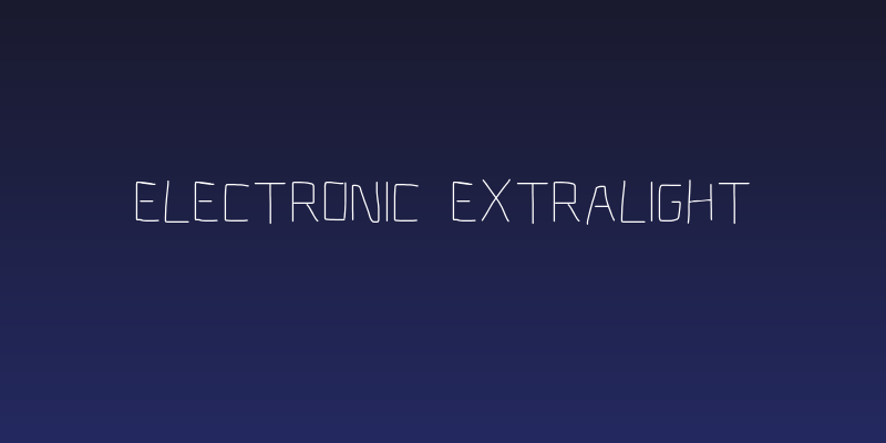 Electronic ExtraLight Social Header