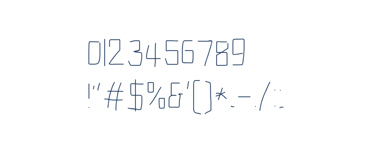 Electronic ExtraThin Other Characters