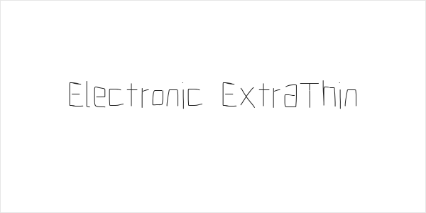 Electronic ExtraThin Logo