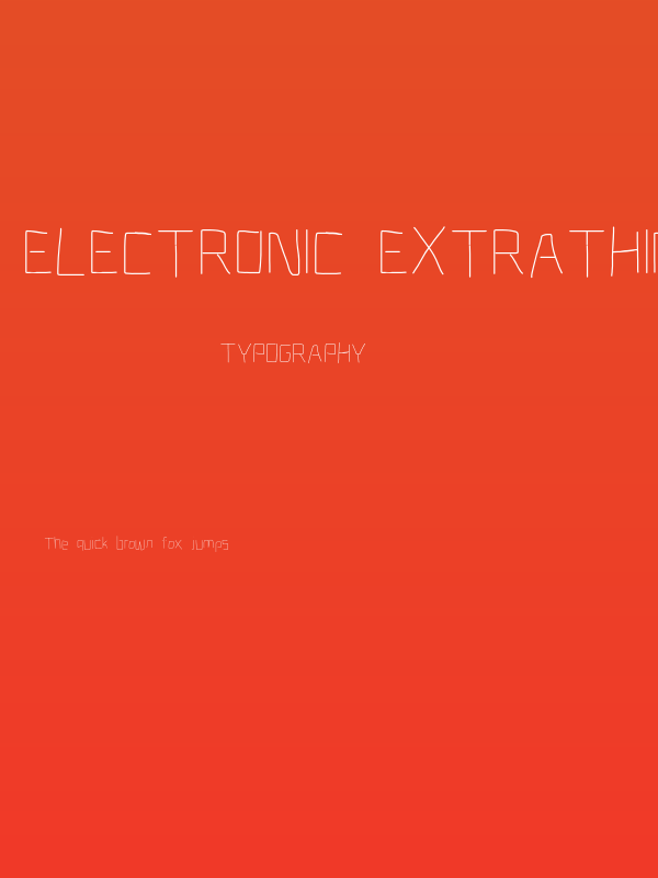 Electronic ExtraThin Poster