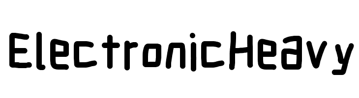Electronic Heavy  Free Fonts Download