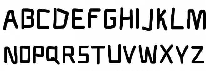 Electronic Heavy Шрифта ВЕРХНИЙ