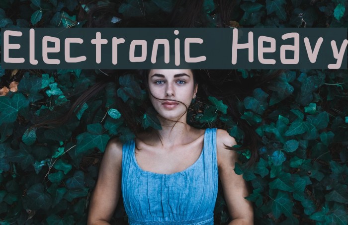 Electronic Heavy Font examples