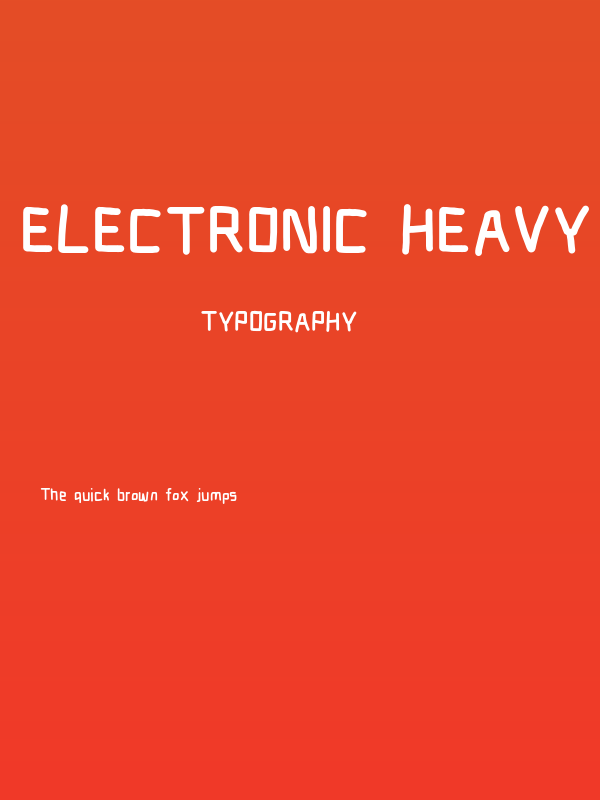 Electronic Heavy Poster