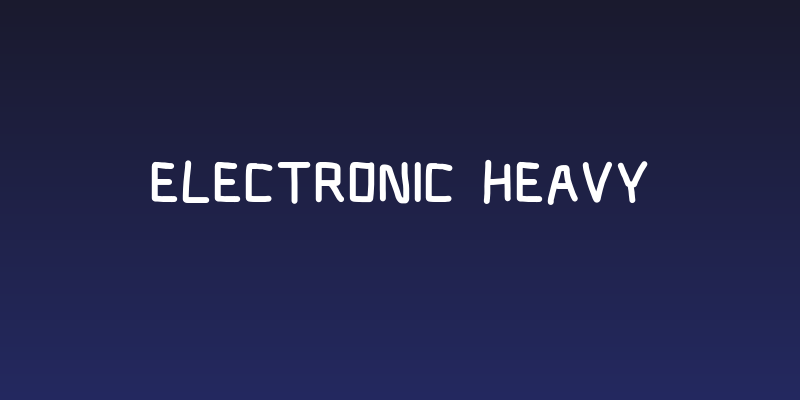 Electronic Heavy Social Header