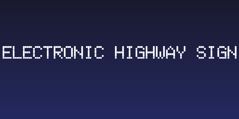 Electronic Highway Sign Social Header