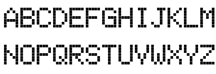 Electronic Highway Sign Font LOWERCASE