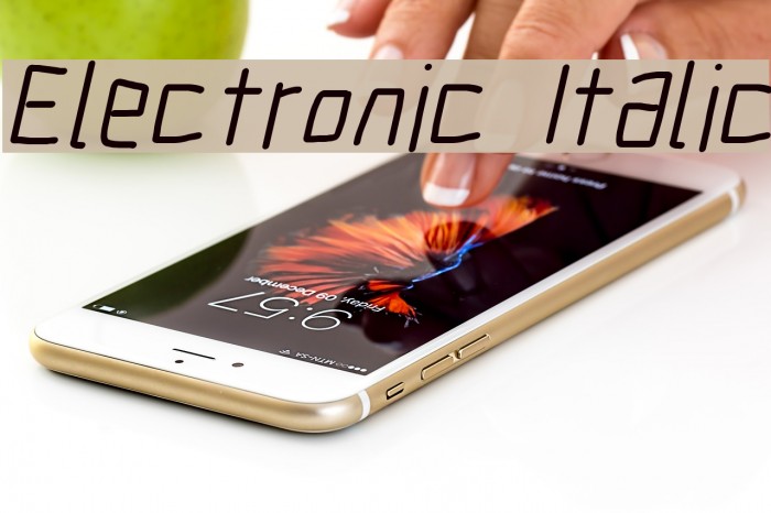 Electronic Italic Example 1