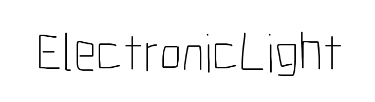 Electronic Light  免费字体下载