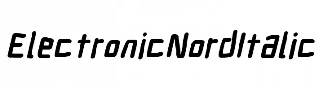 Electronic Nord Italic  baixar fontes gratis
