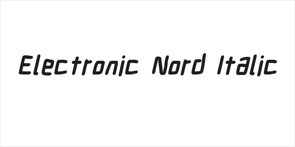 Electronic Nord Italic Logo