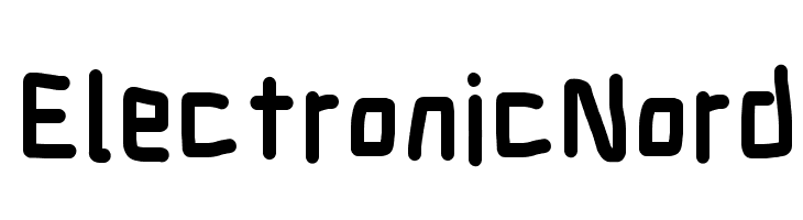 Electronic Nord  フリーフォントのダウンロード