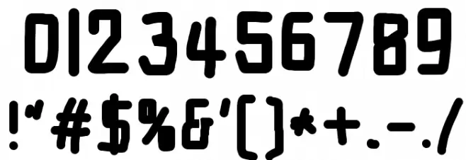 Electronic Nord Font OTHER CHARS