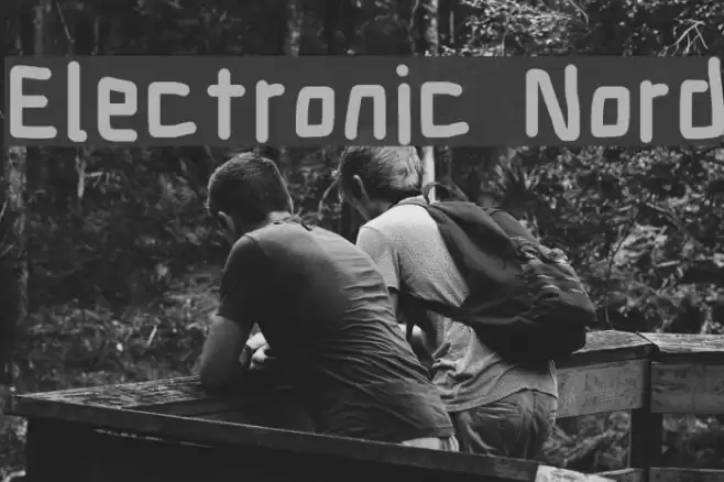 Electronic Nord Font examples