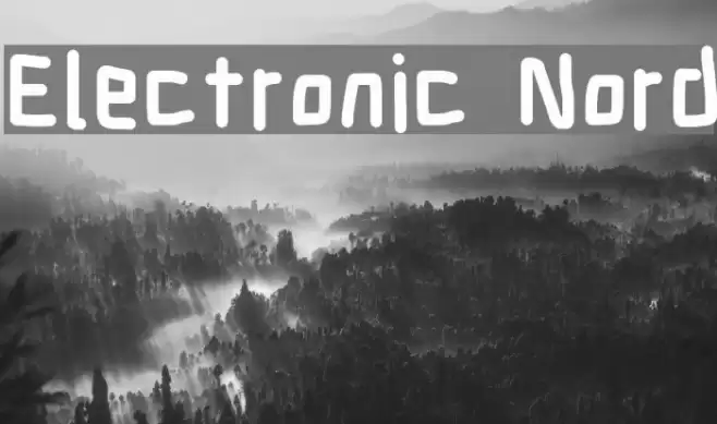 Electronic Nord Font examples