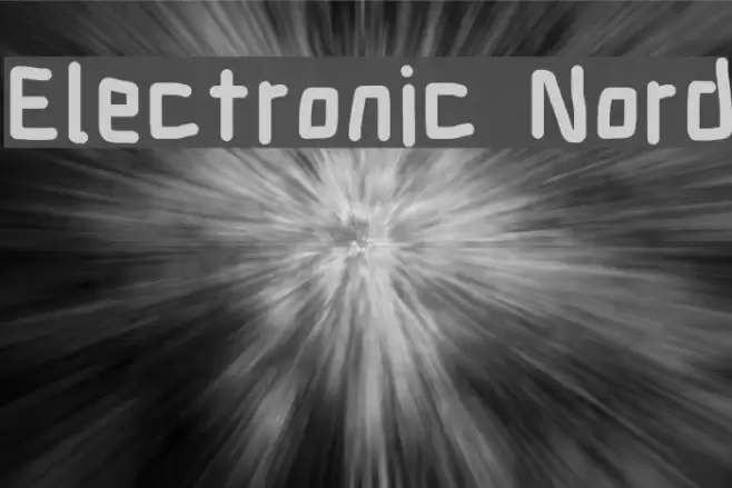 Electronic Nord Font examples