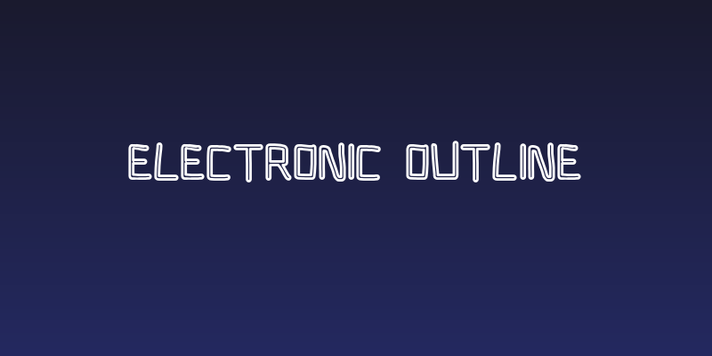Electronic Outline Social Header