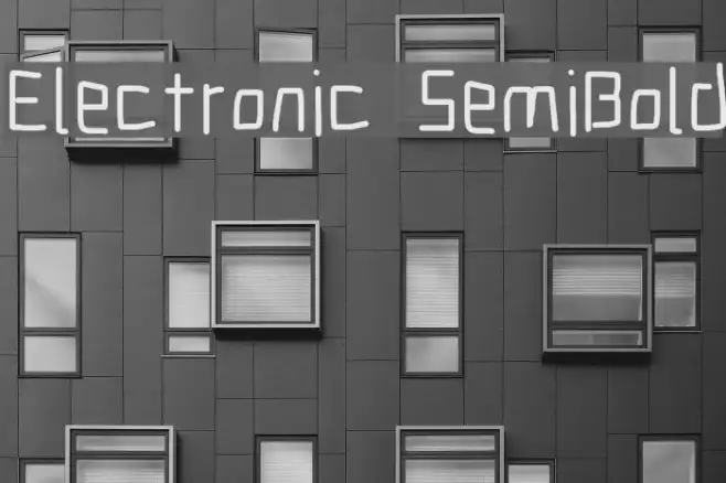 Electronic SemiBold Example 1