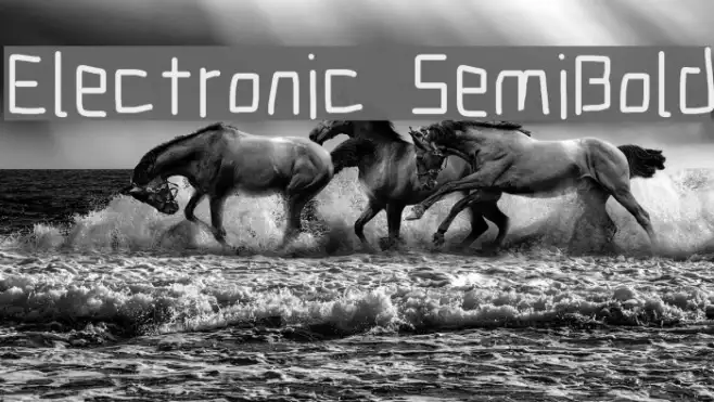 Electronic SemiBold Example 2