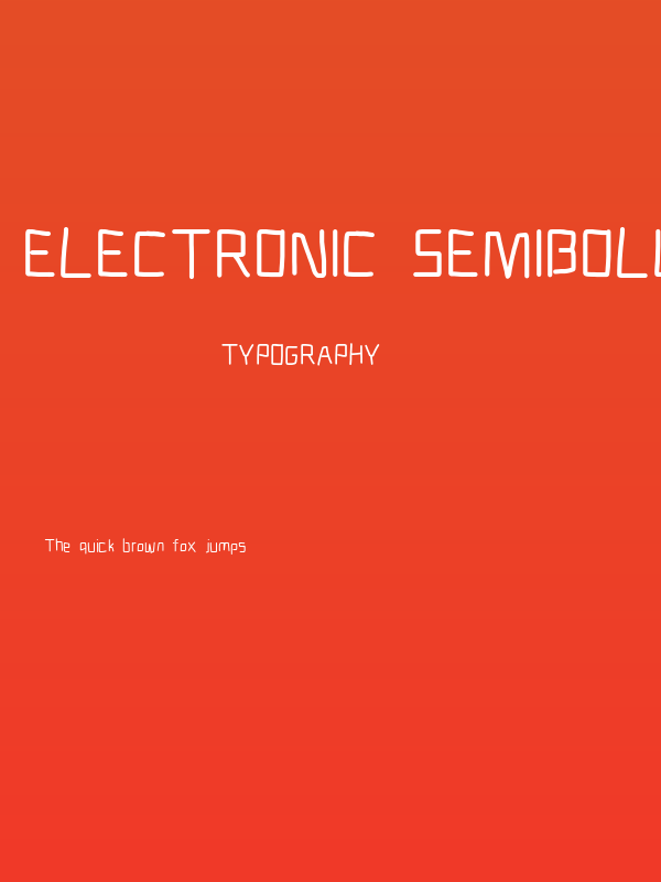 Electronic SemiBold Poster