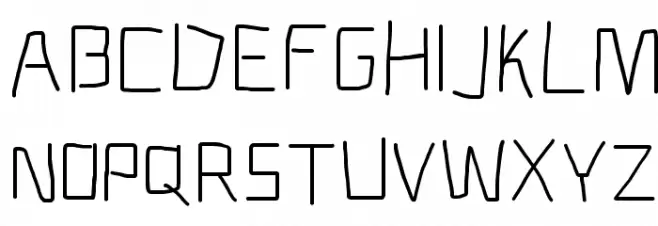 Electronic SemiLight Font Litere mari