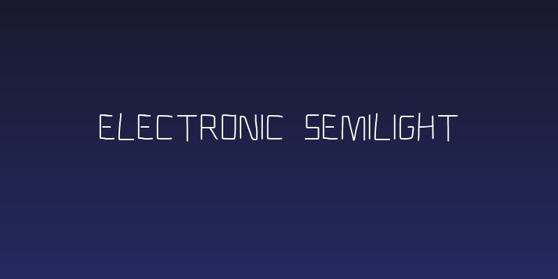Electronic SemiLight Social Header